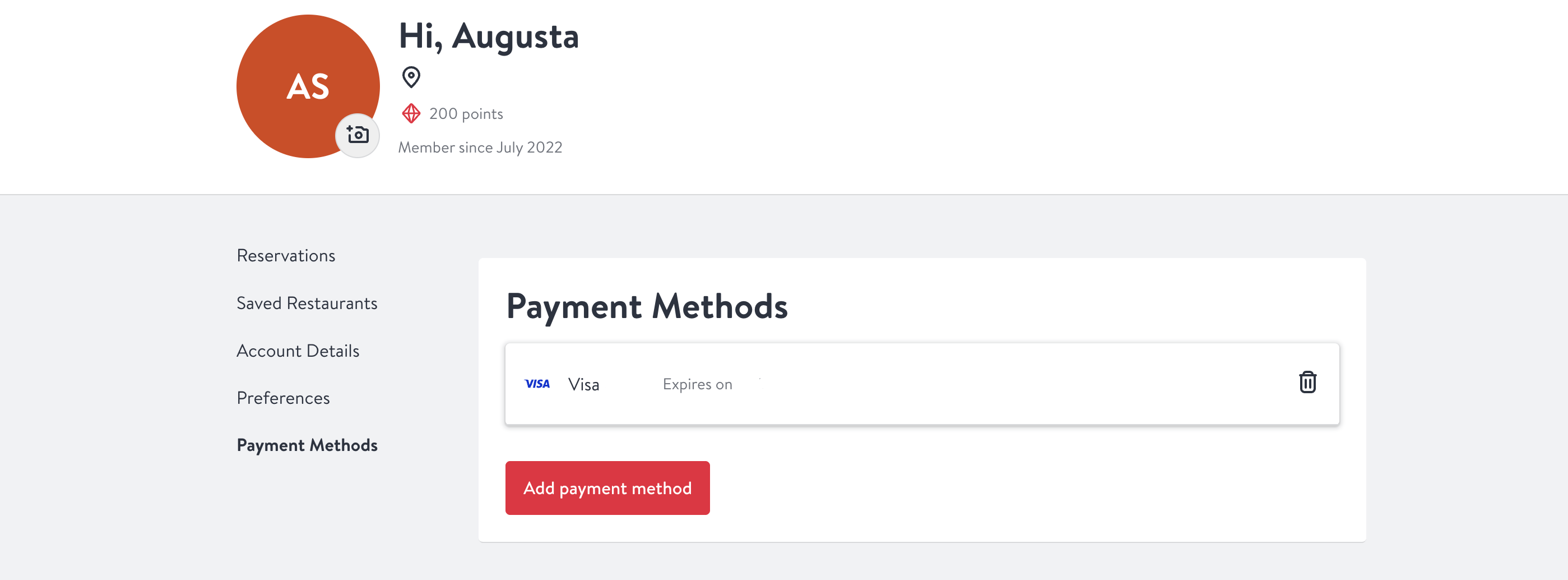 Sapphire Reserve card added to OpenTable